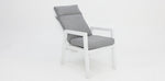 Load image into Gallery viewer, Athena Chair Matt white XN18121 light grey cushion
