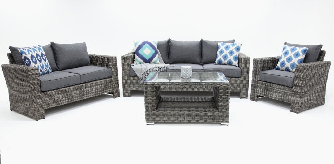 Banksia 321 Lounge Setting - Grey Storm