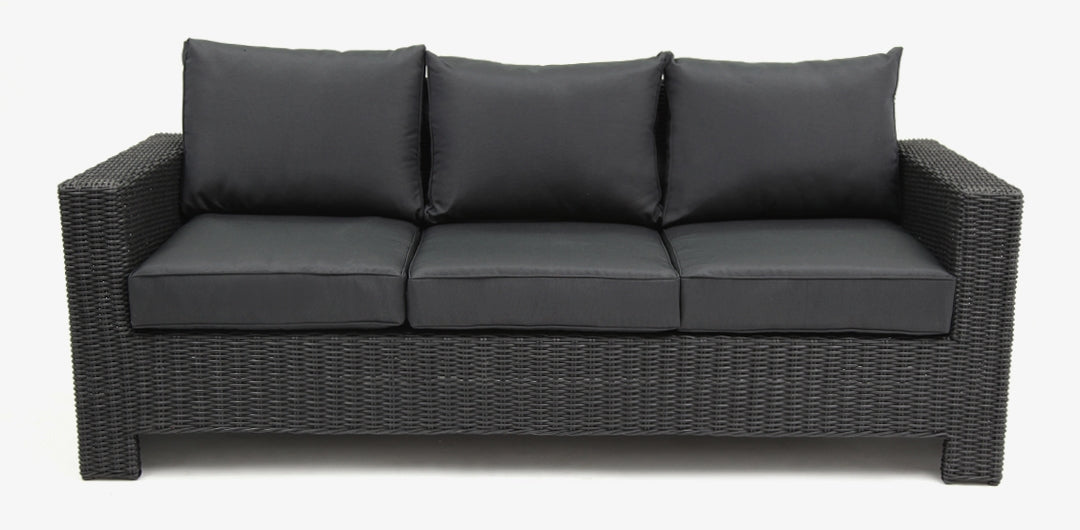 Banksia 3 Seat Sofa - Black Charcoal