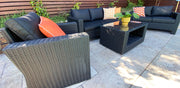 Banksia 321 Lounge Setting - Black Charcoal