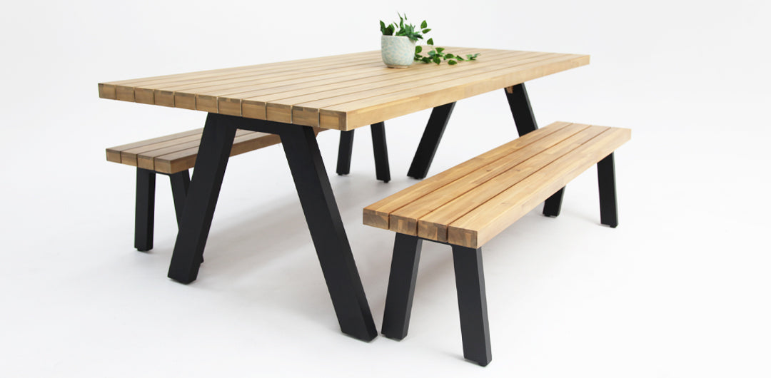 Bosco 3pc Dining Setting - Black
