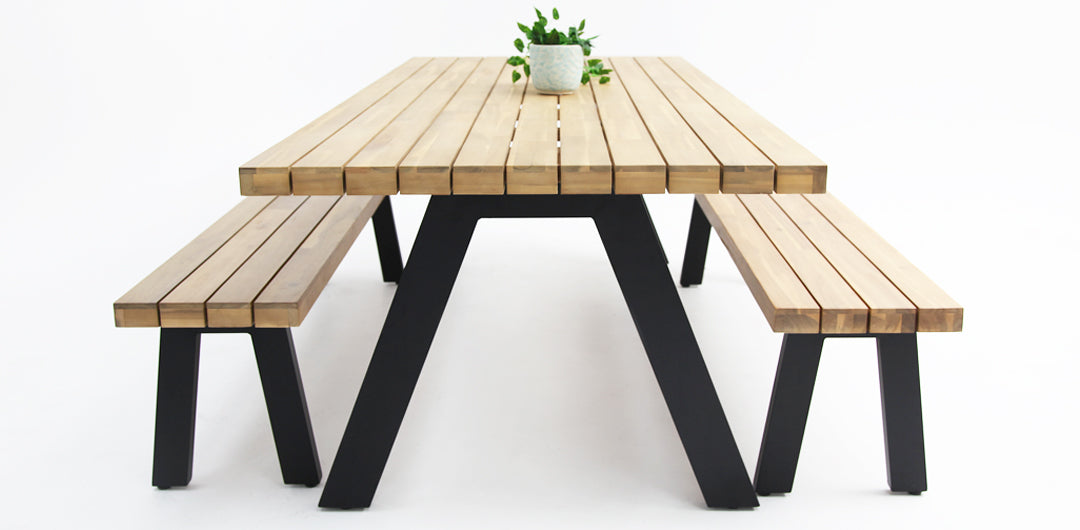 Bosco 3pc Dining Setting - Black