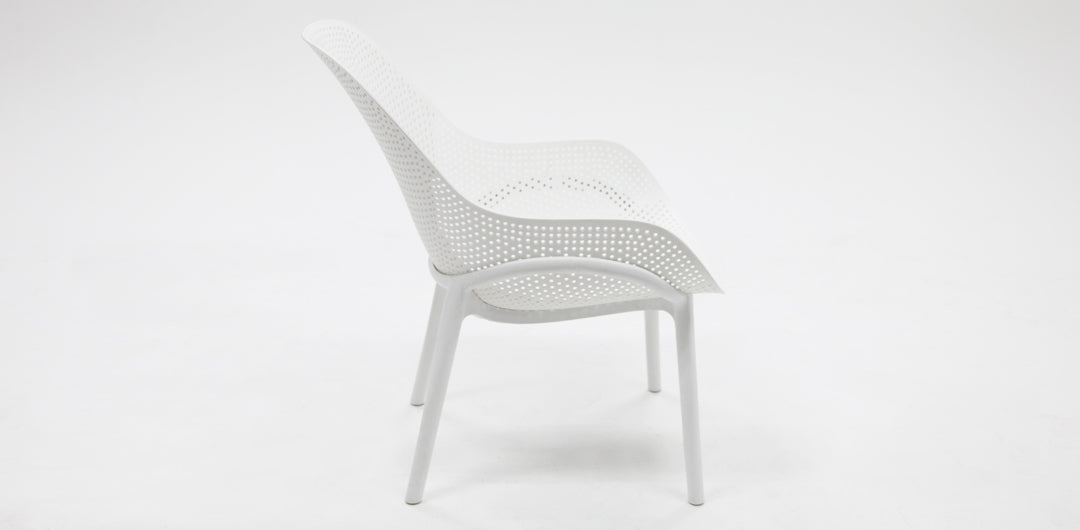 California Lounge Chair 2pc - White