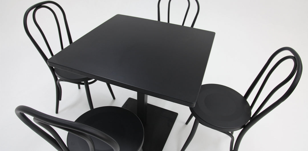 Cannes Bentwood 5pc Cafe Dining Setting - Black