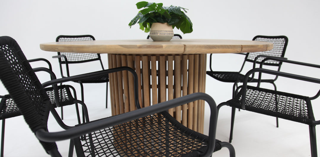 Carella Bahamas 7pc Dining Setting - Black
