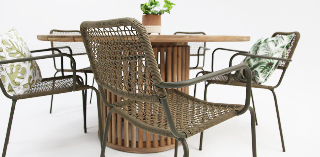 Carella Bahamas 7pc Dining Setting - Olive