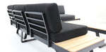 Load image into Gallery viewer, Carringbush Corner Lounge Setting With Sunbrella Fabric and Teak - Black
