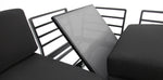 Load image into Gallery viewer, Carringbush Corner Lounge Setting With Sunbrella Fabric and Teak - Black
