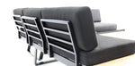 Load image into Gallery viewer, Carringbush Corner Lounge Setting With Sunbrella Fabric and Teak - Black
