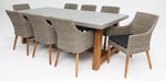 Load image into Gallery viewer, Charlotte Faro 9pc Dining Setting - Kobo Grey
