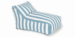 Load image into Gallery viewer, Chill Out Turquoise + White Stripe Beanbag
