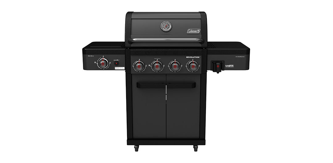 Coleman Revolution 4 Burner BBQ with Side Burner - Charcoal Glimmer