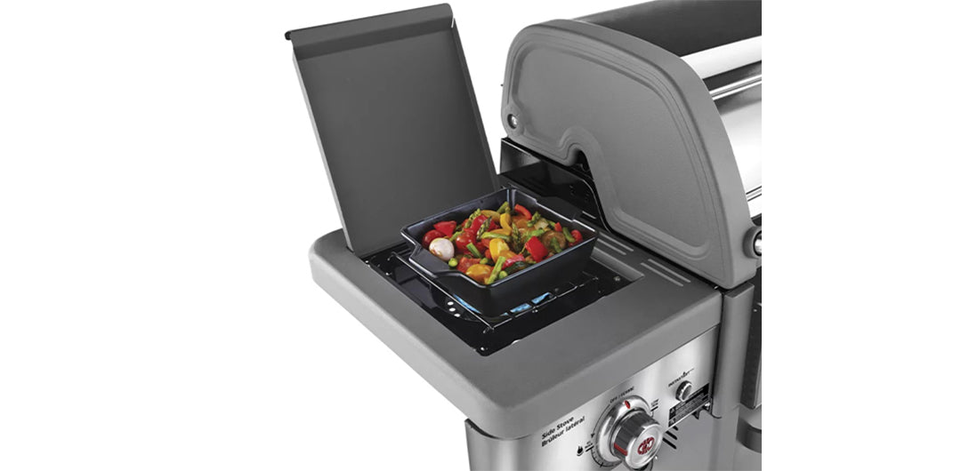Coleman Revolution 4 Burner BBQ with Side Burner - Charcoal Glimmer