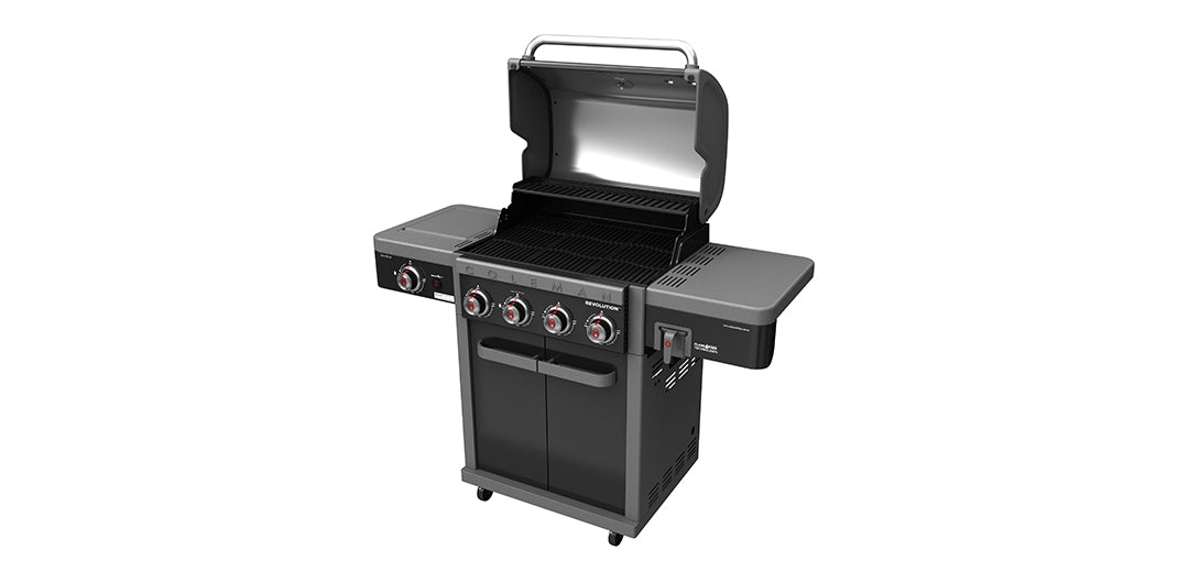 Coleman Revolution 4 Burner BBQ with Side Burner - Shadow Gloss