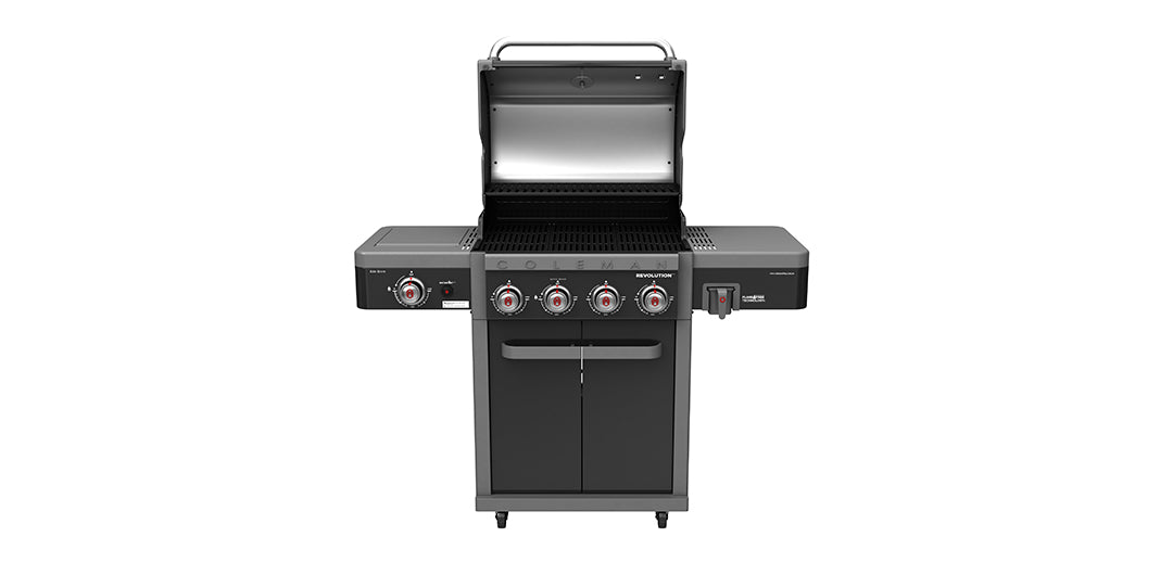 Coleman Revolution 4 Burner BBQ with Side Burner - Shadow Gloss