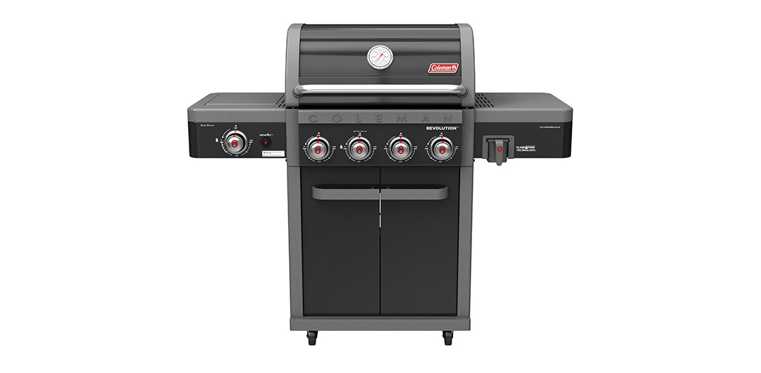 Coleman Revolution 4 Burner BBQ with Side Burner - Shadow Gloss