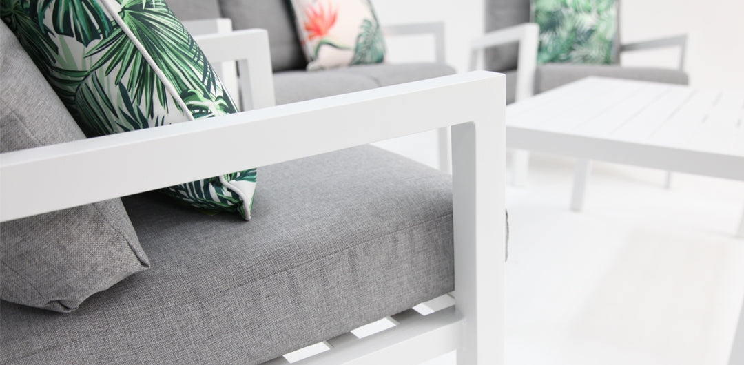 Consuela 4pc Lounge Setting - White