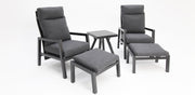 Dakota 5pc Lounge Recline Setting - Anthracite