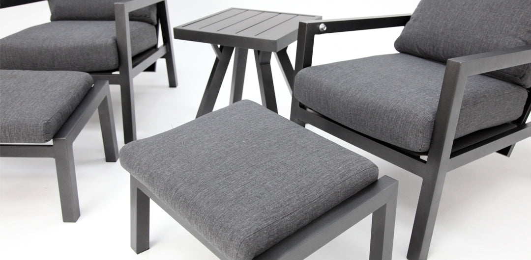 Dakota 5pc Lounge Recline Setting - Anthracite