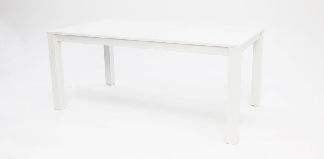 Dallas 7pc Aluminium Dining Setting - White