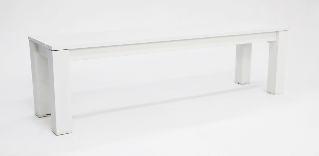 Dallas 196cm Bench - White