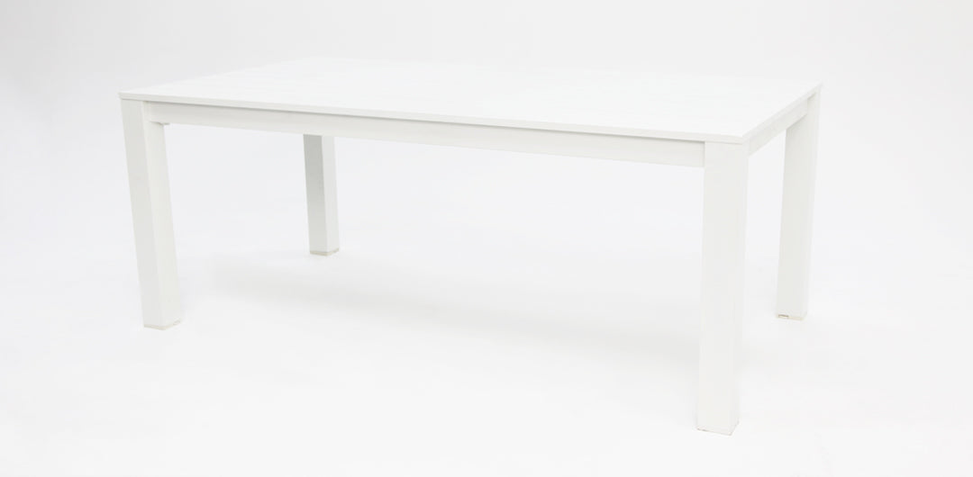 Dallas 9pc Aluminium Dining Setting - White