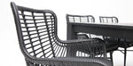 Load image into Gallery viewer, Dallas Astrid 7pc Dining Setting - Black
