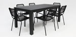 Load image into Gallery viewer, Dallas Bahamas 7pc Dining Setting - Black
