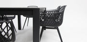 Dallas Java 7pc Dining Setting - Black