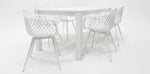 Load image into Gallery viewer, Dallas Java 7pc Dining Setting - White
