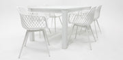 Dallas Java 7pc Dining Setting - White