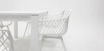Load image into Gallery viewer, Dallas Java 7pc Dining Setting - White
