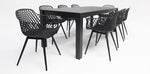 Load image into Gallery viewer, Dallas Java 9pc Dining Setting - Black
