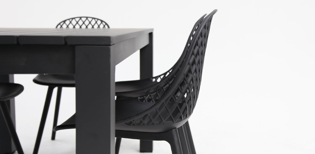 Dallas Persia 7pc Dining Setting - Black