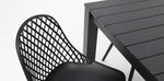 Load image into Gallery viewer, Dallas Persia 7pc Dining Setting - Black
