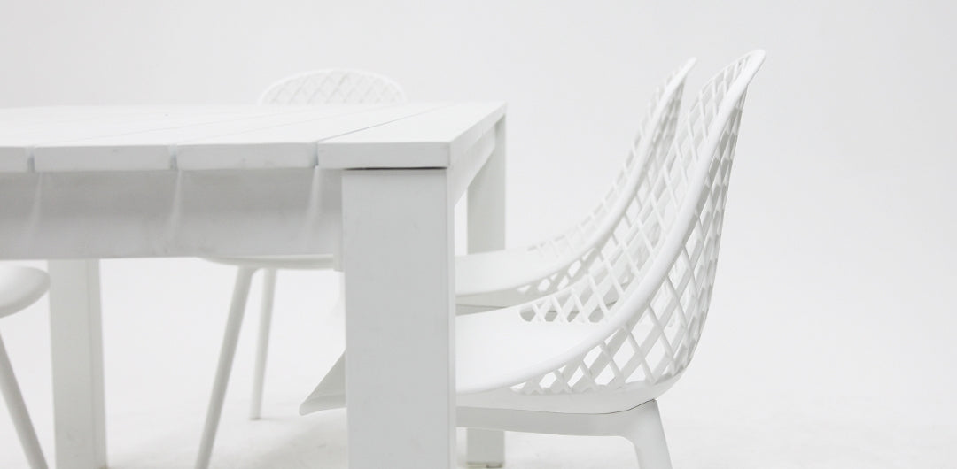 Dallas Persia 7pc Dining Setting - White