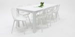 Load image into Gallery viewer, Dallas Persia 9pc Dining Setting- White
