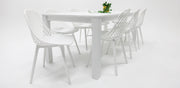 Dallas Persia 9pc Dining Setting- White