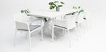 Load image into Gallery viewer, Drift Bailey Armchair 9pc Terrazzo Dining Setting - White
