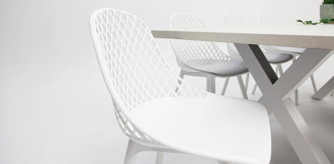 Drift Persia 9pc Terrazzo Dining Setting