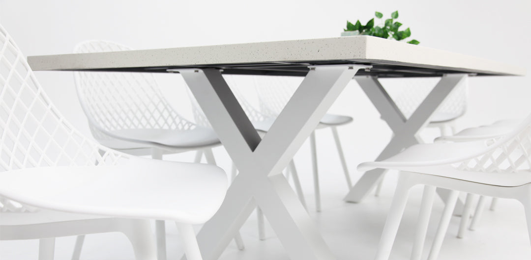 Drift Persia 9pc Terrazzo Dining Setting