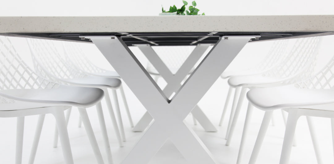 Drift Persia 9pc Terrazzo Dining Setting