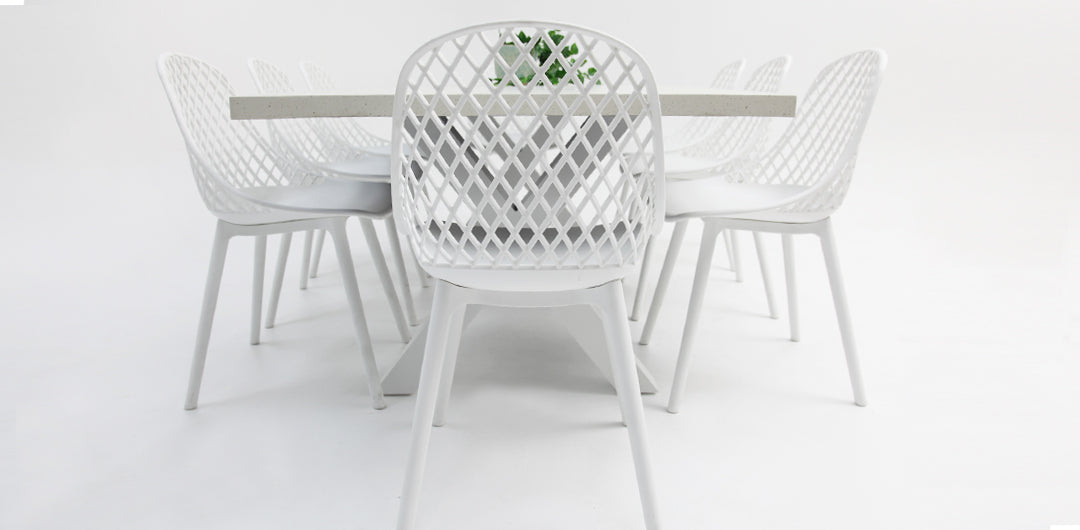 Drift Persia 9pc Terrazzo Dining Setting