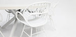 Load image into Gallery viewer, Drift Fantail Round 9pc Terrazzo Dining Setting
