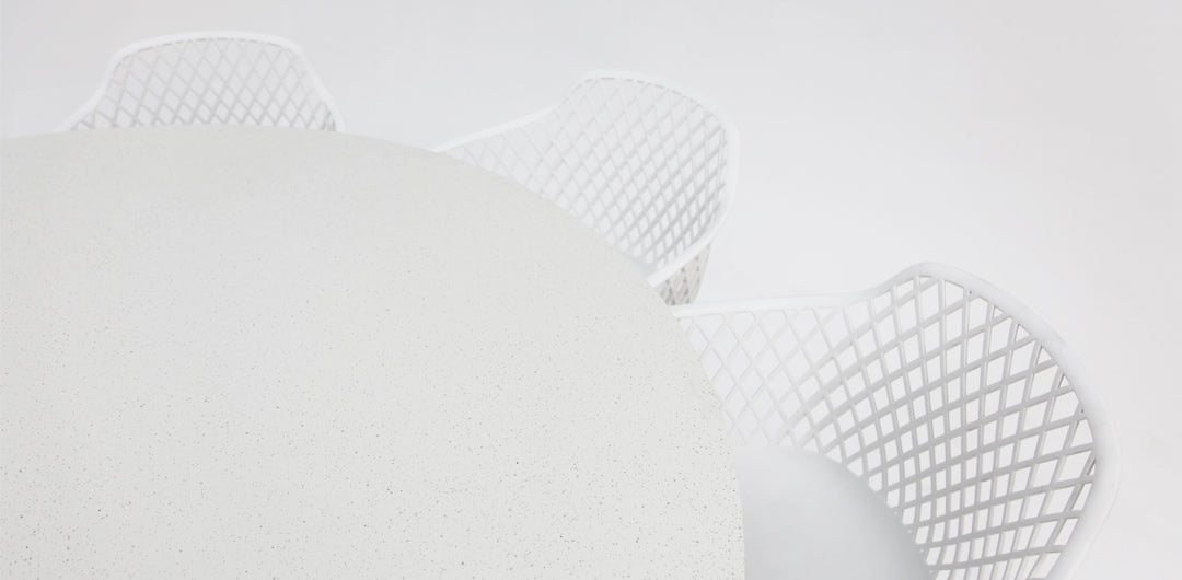 Drift Java Round 9pc Terrazzo Dining Setting