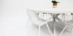Load image into Gallery viewer, Drift Java Round 9pc Terrazzo Dining Setting
