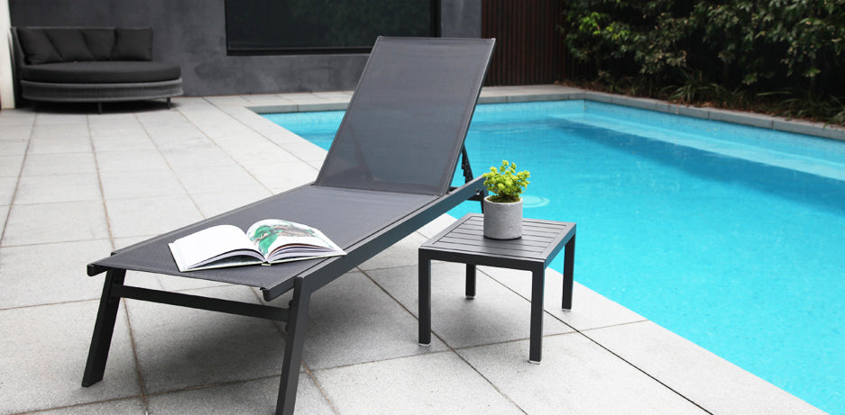 Eaglemont 2pc Sunlounge Setting - Gunmetal