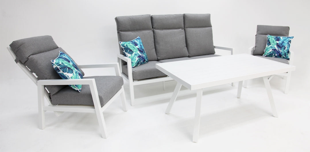 Eden 4pc Lounge Setting - White