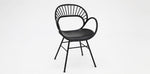 Load image into Gallery viewer, Dallas Fantail 7pc Dining Setting - Black
