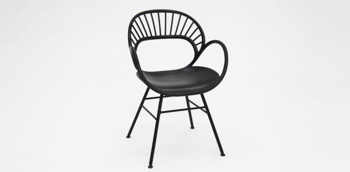 Java Fantail 7pc Dining Set - Black